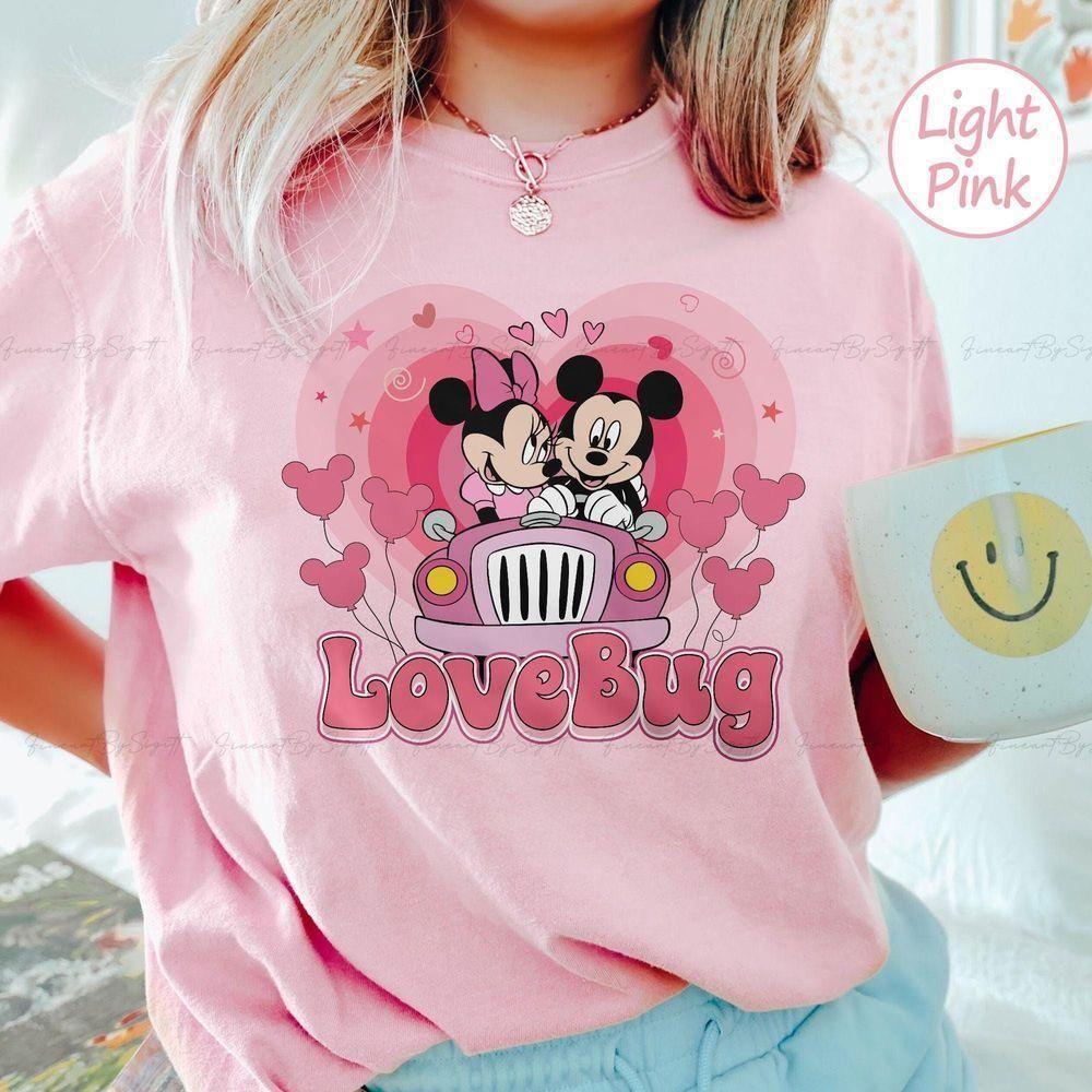 Retro Mickey Minnie Vintage Love Bug Valentine Vuitino Apparel